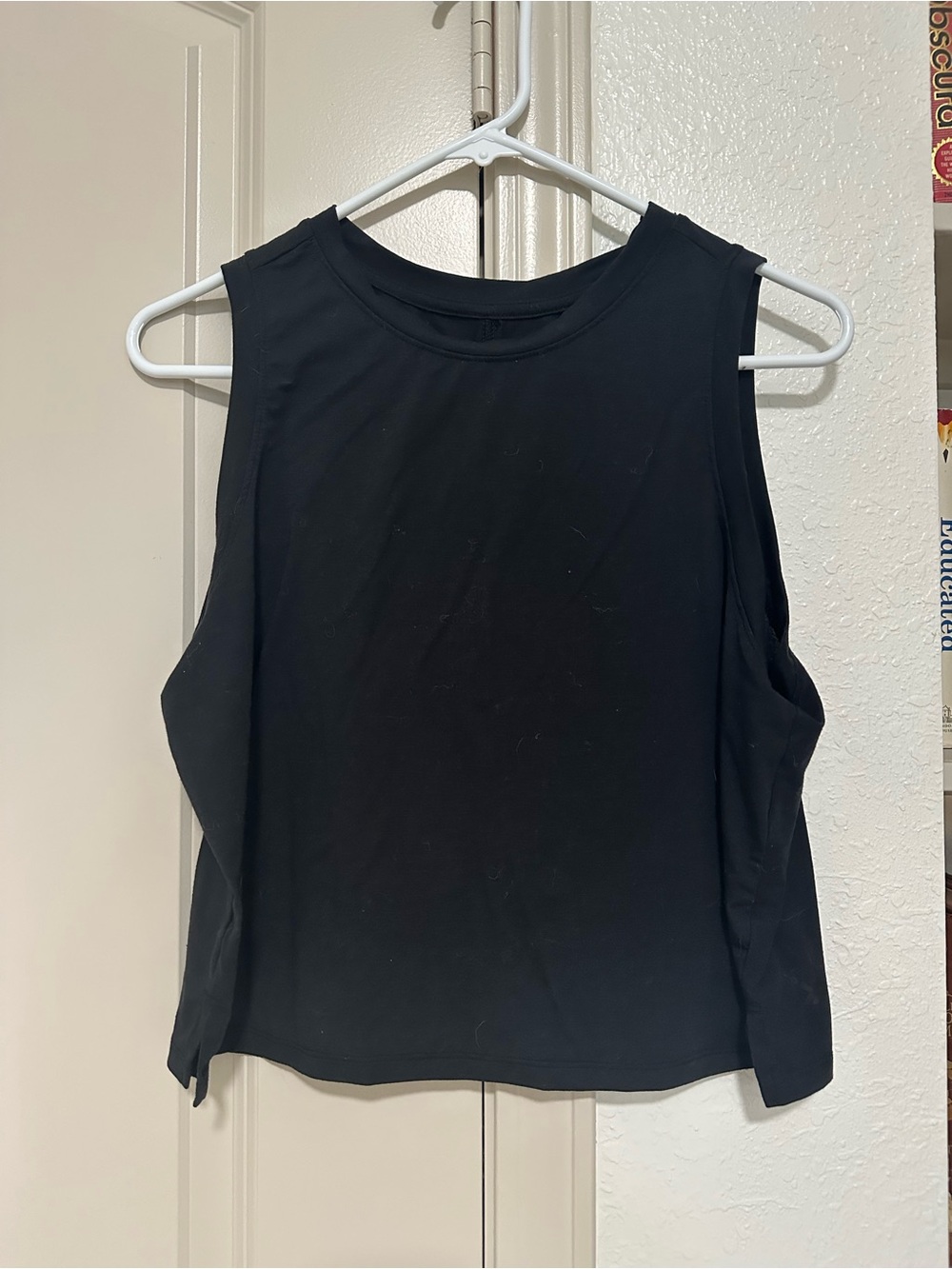 all in motion Black Crewneck Tank